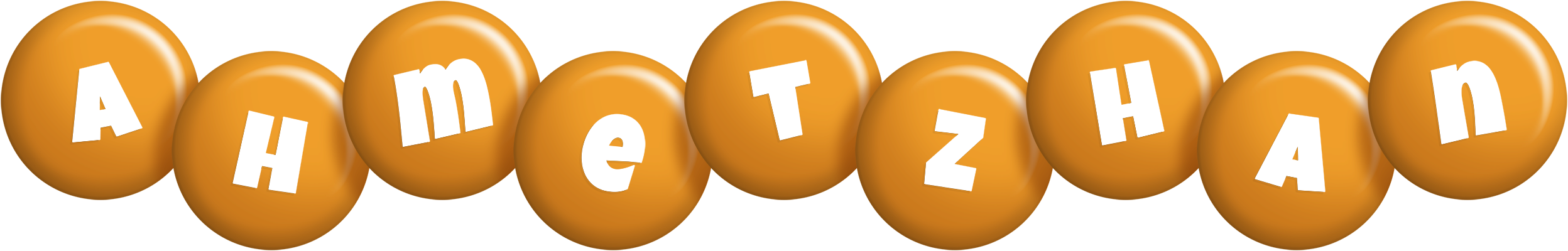 Ahmetzhan candy-orange logo