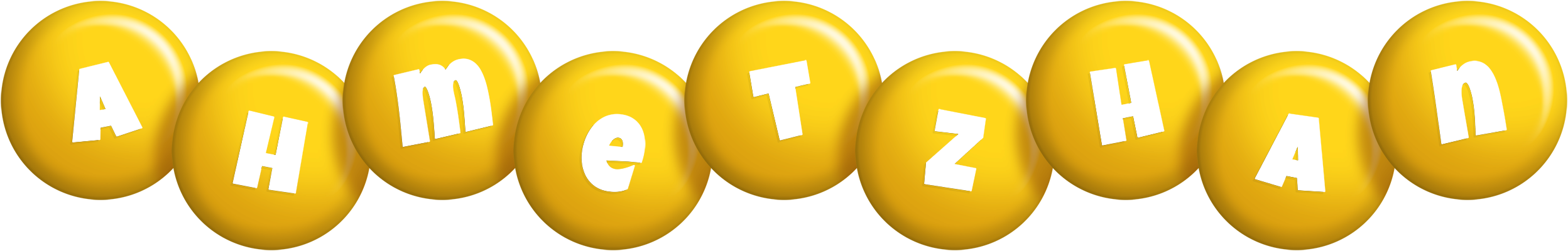 Ahmetzhan candy-yellow logo