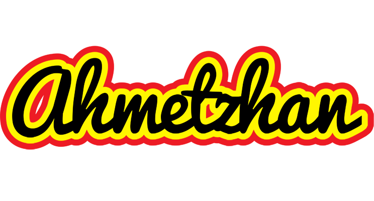 Ahmetzhan flaming logo