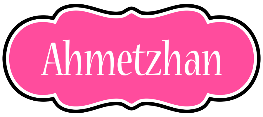 Ahmetzhan invitation logo