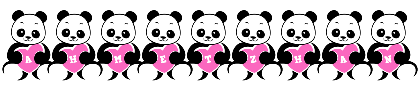 Ahmetzhan love-panda logo