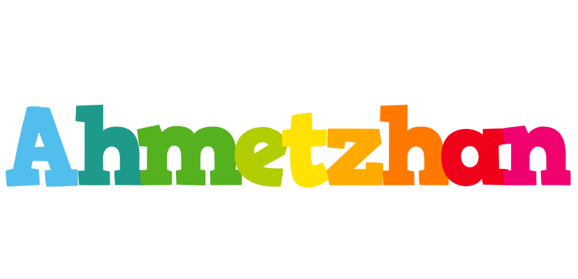 Ahmetzhan rainbows logo