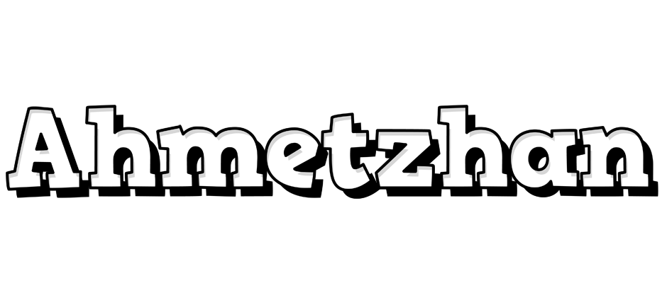 Ahmetzhan snowing logo