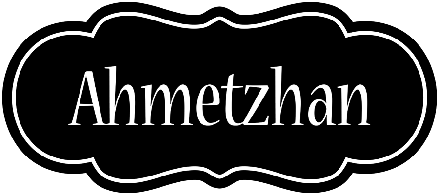 Ahmetzhan welcome logo