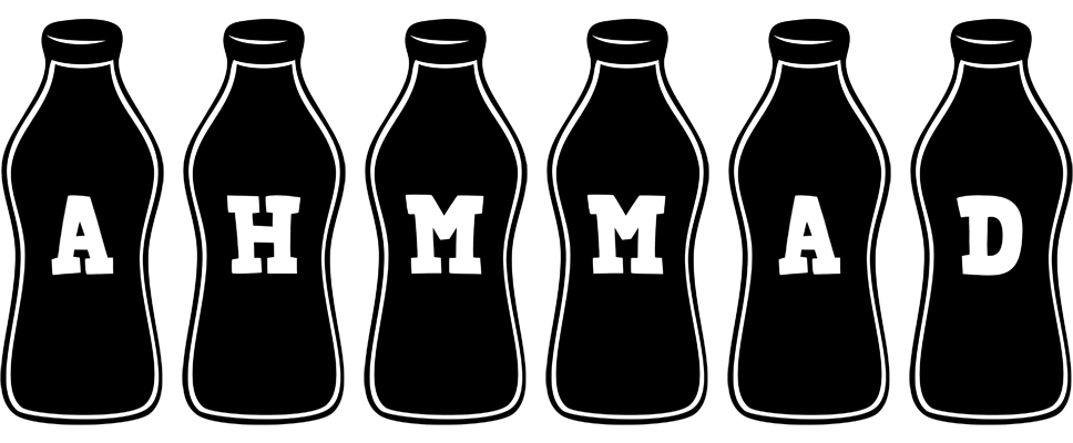 Ahmmad bottle logo
