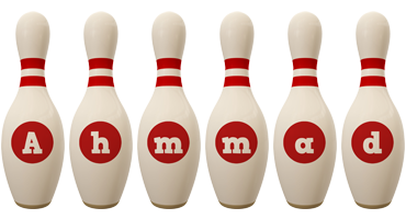Ahmmad bowling-pin logo