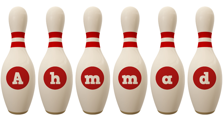 Ahmmad bowling-pin logo