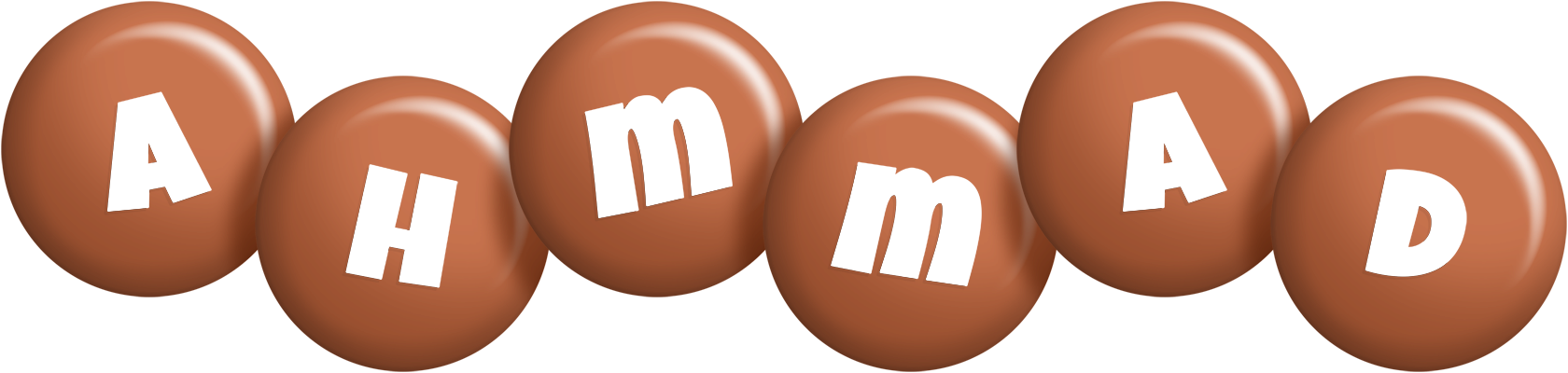 Ahmmad candy-brown logo