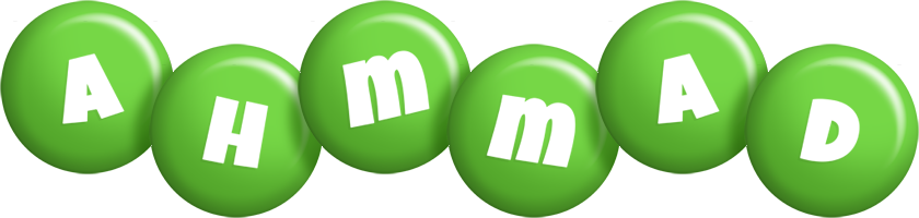 Ahmmad candy-green logo