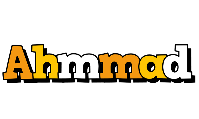 Ahmmad cartoon logo