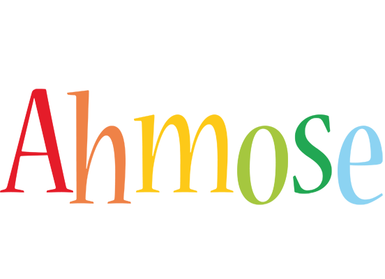 Ahmose birthday logo