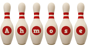 Ahmose bowling-pin logo