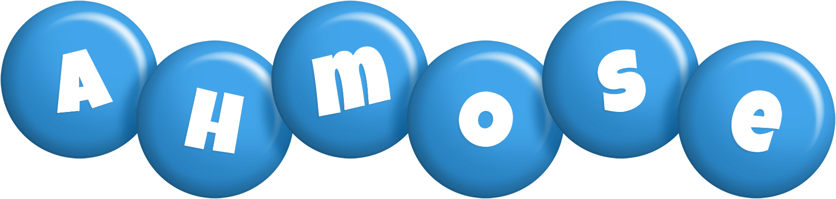 Ahmose candy-blue logo