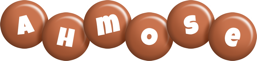 Ahmose candy-brown logo