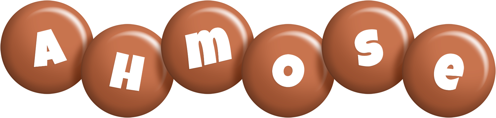 Ahmose candy-brown logo