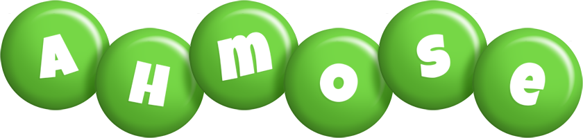 Ahmose candy-green logo