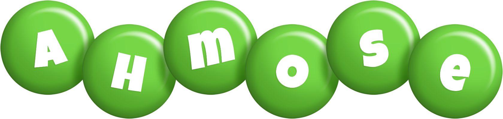 Ahmose candy-green logo