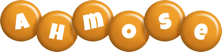 Ahmose candy-orange logo