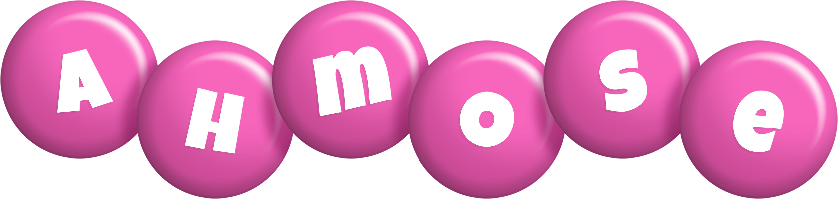 Ahmose candy-pink logo