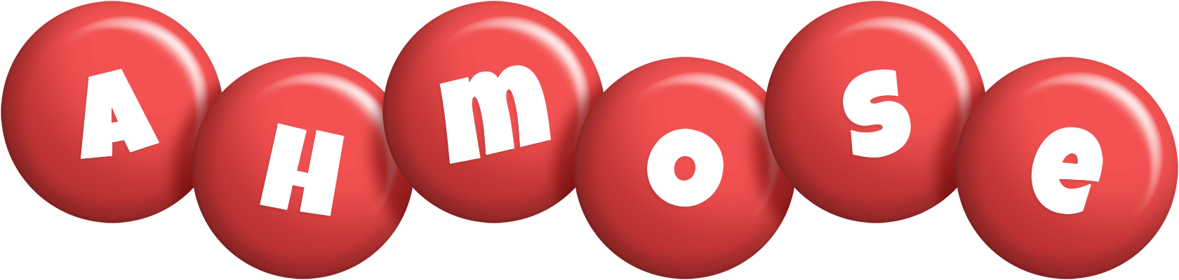 Ahmose candy-red logo