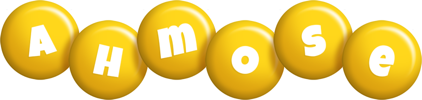 Ahmose candy-yellow logo