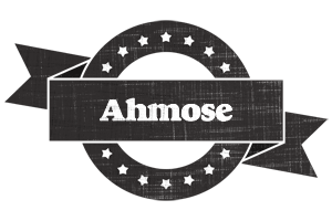 Ahmose grunge logo