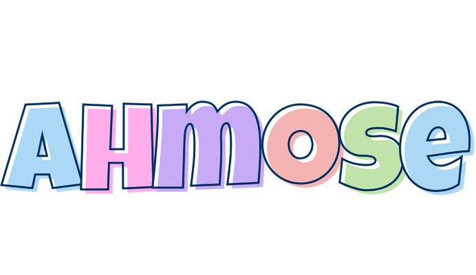 Ahmose pastel logo