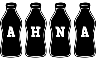 Ahna bottle logo