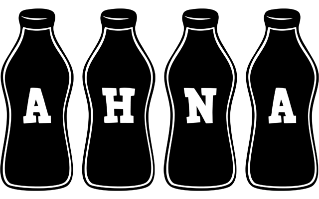 Ahna bottle logo