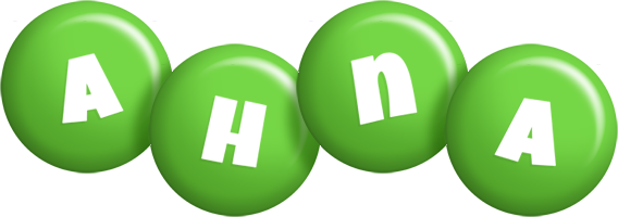 Ahna candy-green logo