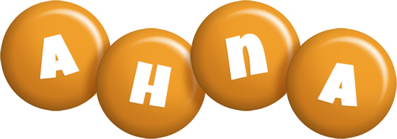 Ahna candy-orange logo