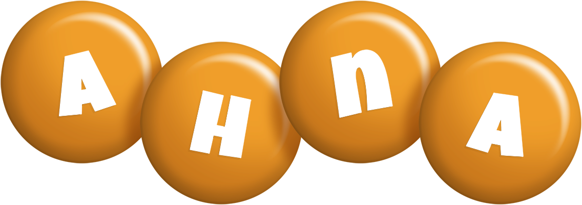 Ahna candy-orange logo