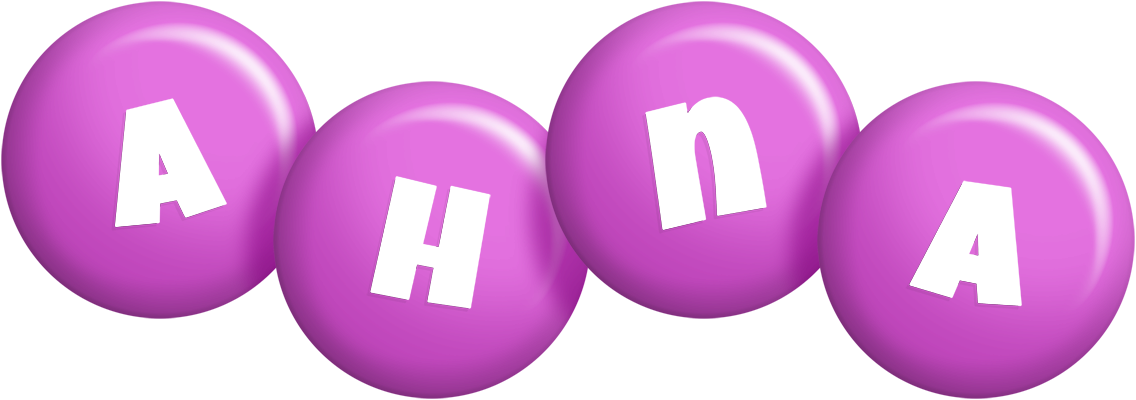 Ahna candy-purple logo