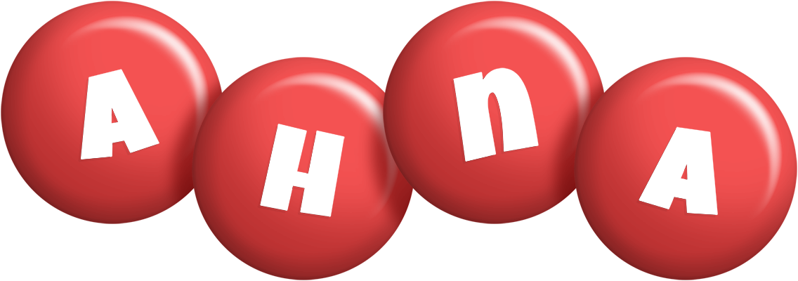 Ahna candy-red logo