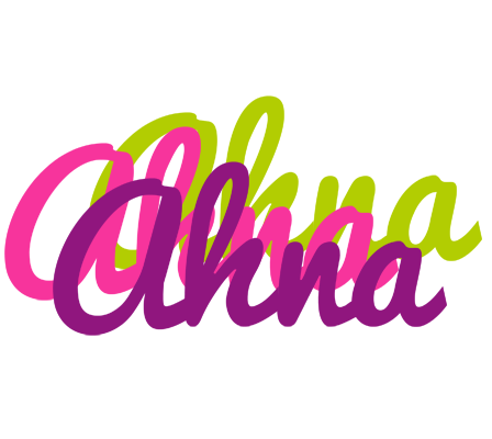 Ahna flowers logo
