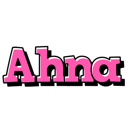 Ahna girlish logo