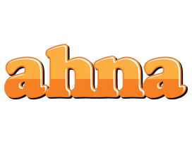 Ahna orange logo