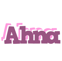 Ahna relaxing logo