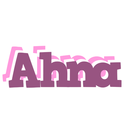 Ahna relaxing logo
