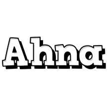 Ahna snowing logo