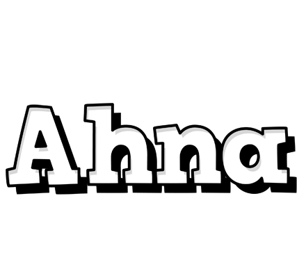 Ahna snowing logo