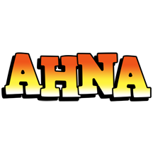 Ahna sunset logo