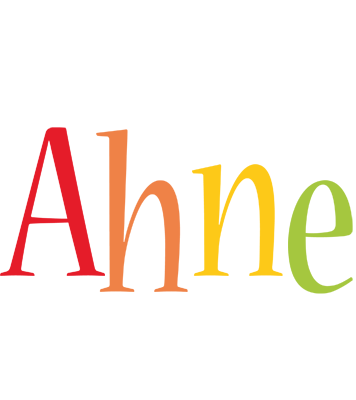 Ahne birthday logo