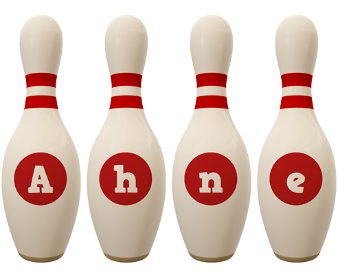 Ahne bowling-pin logo