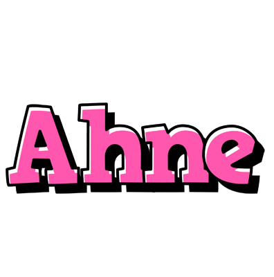 Ahne girlish logo
