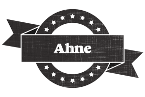 Ahne grunge logo