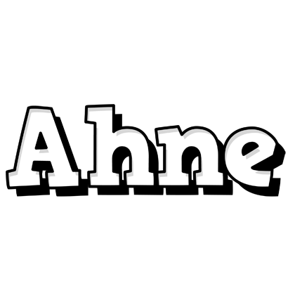 Ahne snowing logo