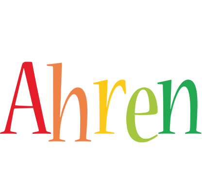 Ahren birthday logo