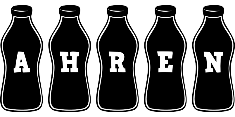 Ahren bottle logo