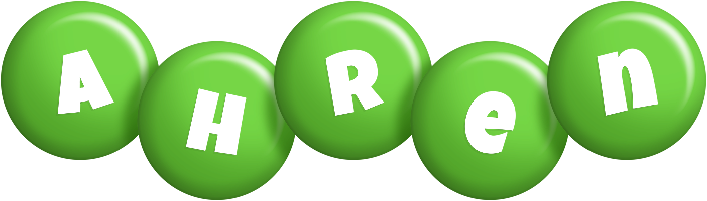 Ahren candy-green logo